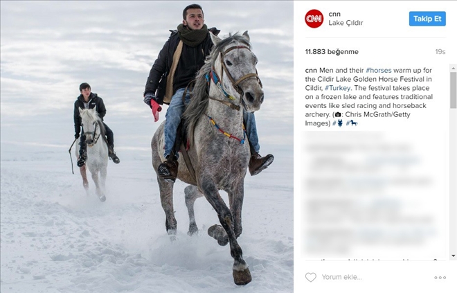 CNN International, Çıldır Kristal Göl Kış Şölenini paylaştı