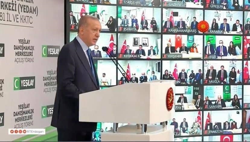 Yeşilay Danışmanlık Merkezi’nin açılışı Cumhurbaşkanı Erdoğan tarafından gerçekleştirildi