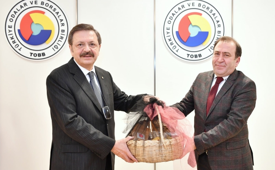 Başkan Demirci, TOBB Başkanı Rıfat Hisarcıklıoğlu ile bir araya geldi