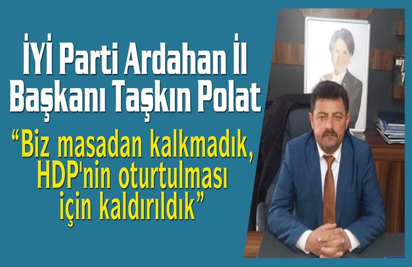 Başkan Polat: “Biz masadan kalkmadık, HDP