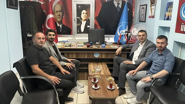 Başkan Caner Çoban, Başkan Mustafa Kay’a hayırlı olsun ziyaretinde bulundu