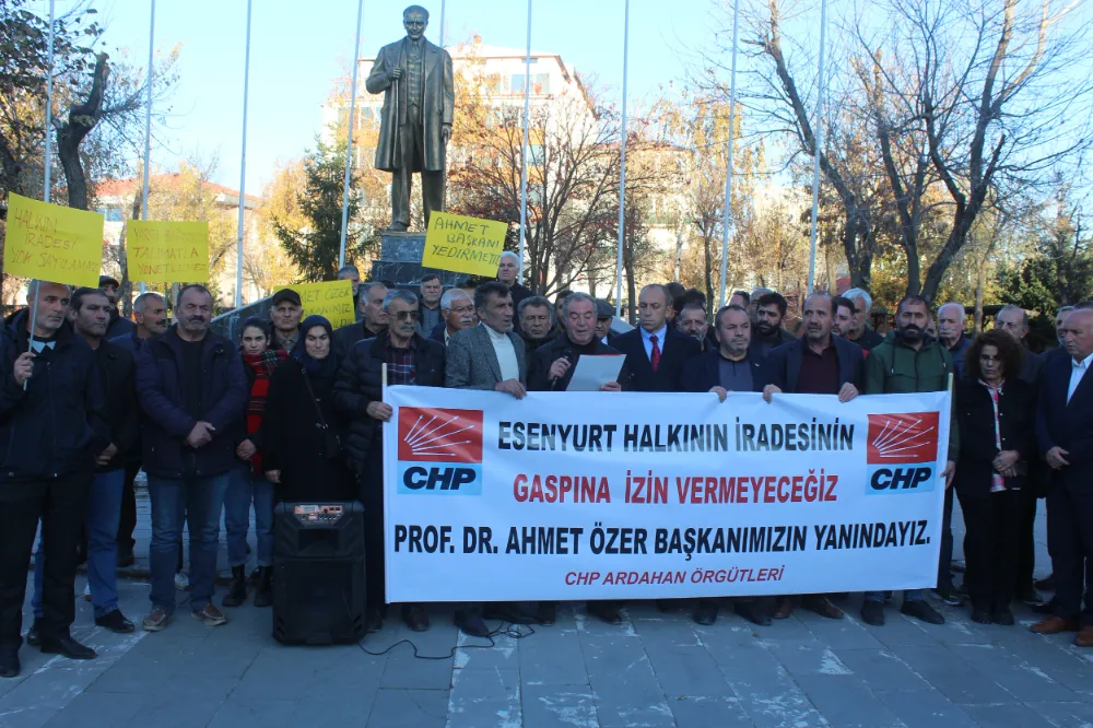 Ardahan’dan Ahmet Özer’e destek! “Ahmet Özer başkanımızın yanındayız”