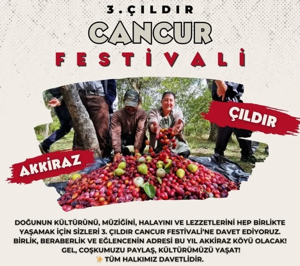 Çıldır’da 3. Cancur Festivali Düzenlenecek