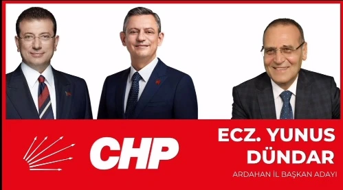 Ecz. Yunus Dündar, CHP Ardahan İl Başkanlığına Adaylığını Açıkladı