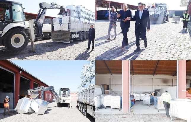 Ardahan Belediyesi’ne 100 Adet Çöp Konteyneri Desteği