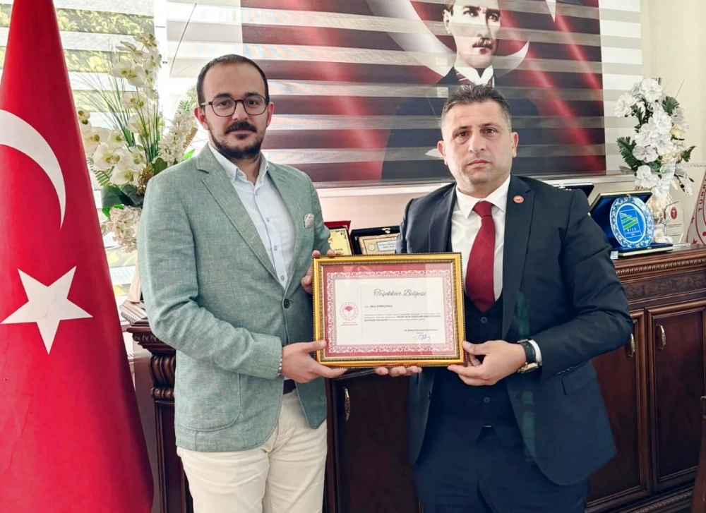 Akın Saraçoğlu’na Tarım Bakanlığı’ndan Teşekkür Belgesi