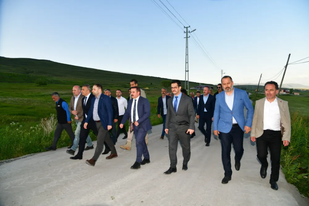 Köy grup yollarında SSB çalışmaları yerinde incelendi