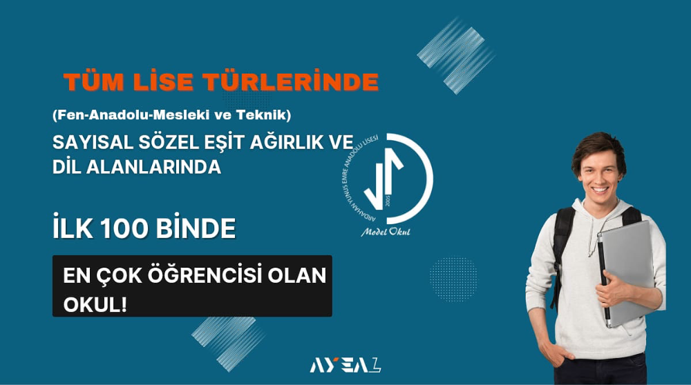 Yunus Emre Anadolu Lisesinin Her 2 Öğrencisinden 1’i İlk 100 Binde!