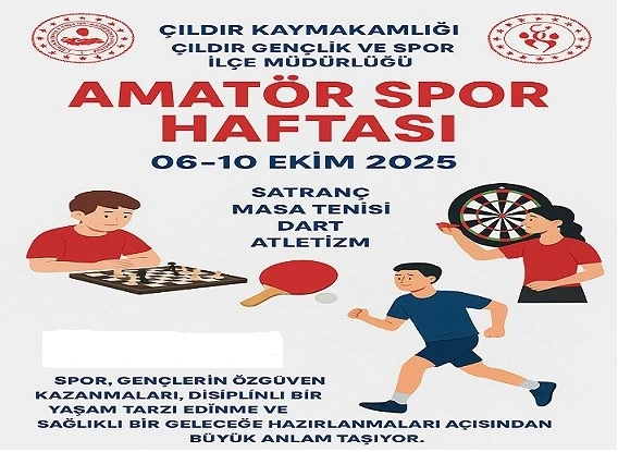 Çıldır’da Amatör Spor Haftası Coşkusu Başlıyor