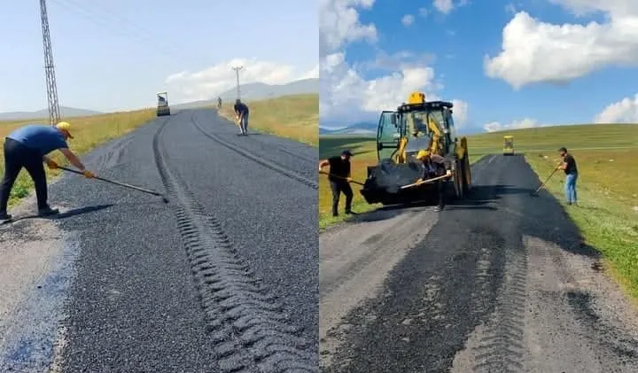 Hanak’ta 45 bin 700 metrelik asfalt yama çalışması tamamlandı